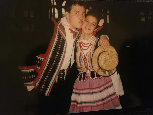 Krąg na starej fotografii