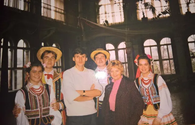 Krąg na starej fotografii